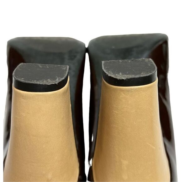 Franco Sarto brown and tan block heel round toe pumps size 9.5 - Picture 7 of 15